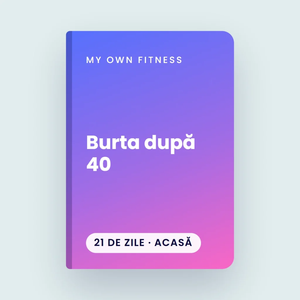 Coperta ghidului Burta după 40: ghid de 21 de zile, 15 minute pe zi, acasă