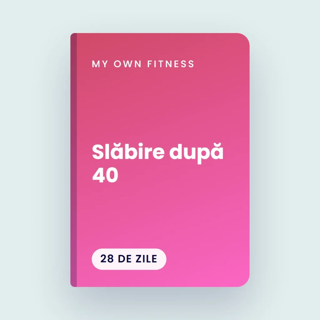 Coperta ghidului Slăbire după 40: plan de 28 de zile, cu mișcare și meniu